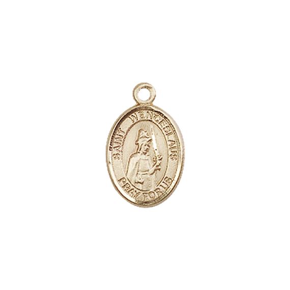 14KT GOLD ST WENCESLAUS MEDAL - 1/2" x 1/4"