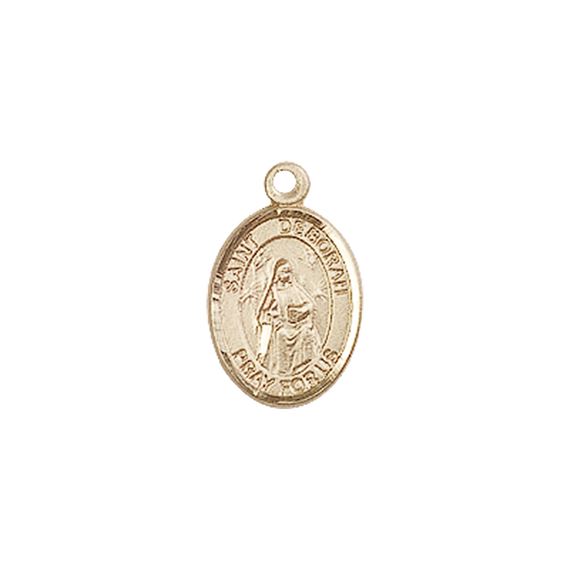 14KT GOLD ST DEBORAH MEDAL - 1/2" x 1/4"