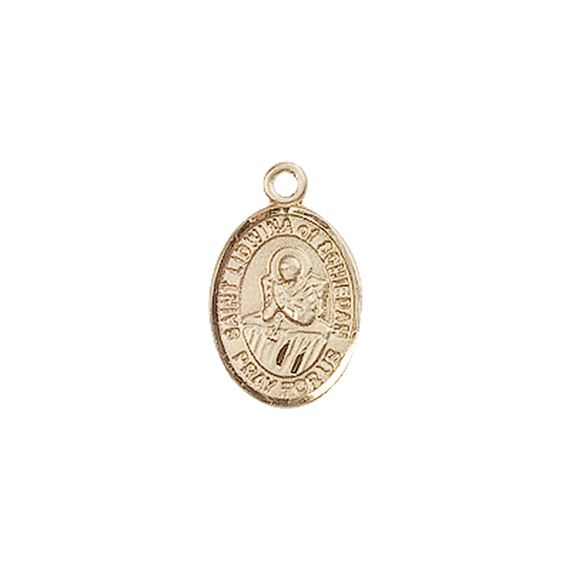 14KT GOLD ST LIDWINA OF SCHIEDAM MEDAL - 1/2" x 1/4"