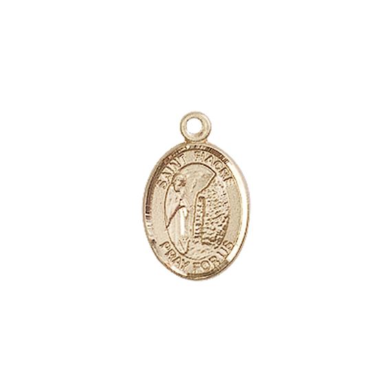 14KT GOLD ST FIACRE MEDAL - 1/2" x 1/4"