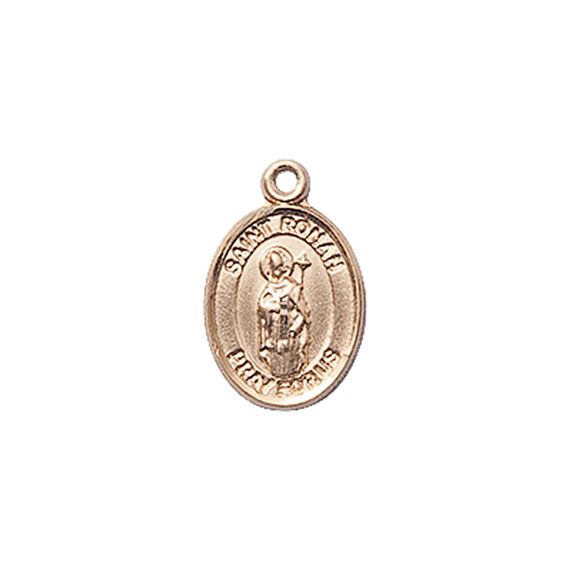 14KT GOLD ST RONAN MEDAL - 1/2" x 1/4"