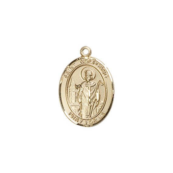 14KT GOLD ST WOLFGANG MEDAL - 1/2" x 1/4"