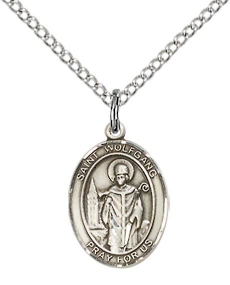 STERLING SILVER ST WOLFGANG PENDANT WITH CHAIN - 1/2" x 1/4"