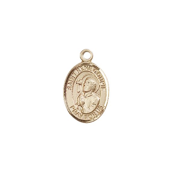 14KT GOLD ST RENE GOUPIL MEDAL - 1/2" x 1/4"