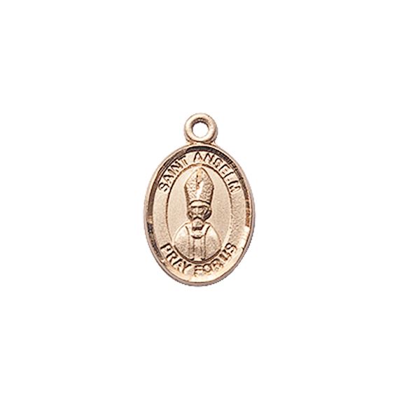 14KT GOLD ST ANSELM OF CANTERBURY MEDAL - 1/2" x 1/4"