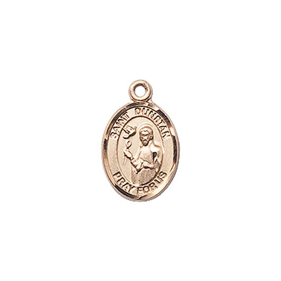 14KT GOLD ST DUNSTAN MEDAL - 1/2" x 1/4"