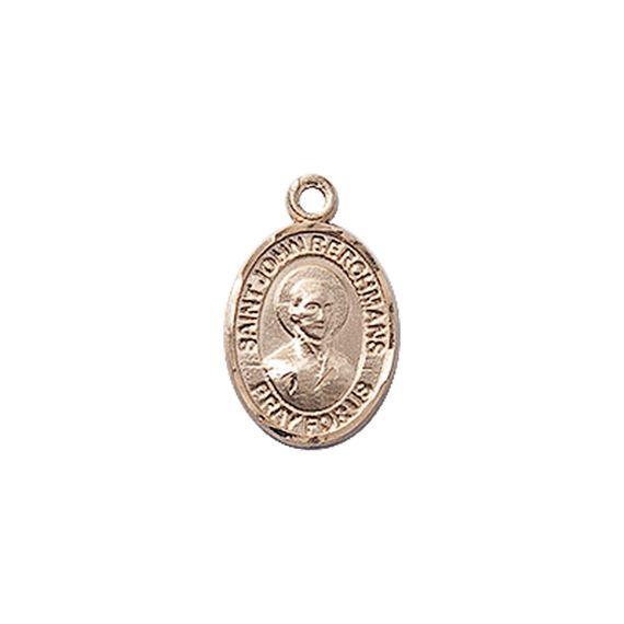 14KT GOLD ST JOHN BERCHMANS MEDAL - 1/2" x 1/4"