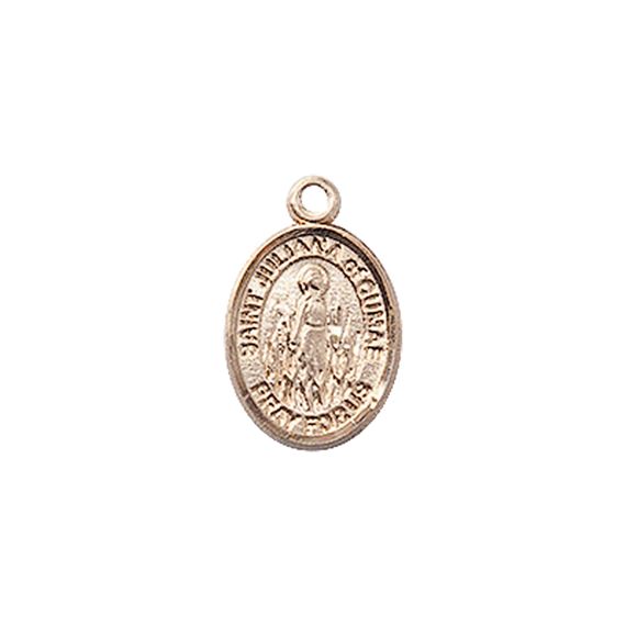 14KT GOLD ST JULIANA MEDAL - 1/2" x 1/4"
