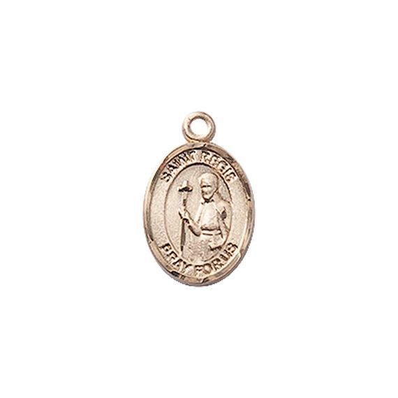 14KT GOLD ST REGIS MEDAL - 1/2" x 1/4"