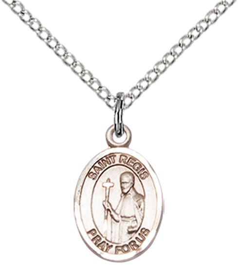STERLING SILVER ST REGIS PENDANT WITH CHAIN - 1/2" x 1/4"
