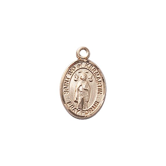14KT GOLD ST IVO MEDAL - 1/2" x 1/4"