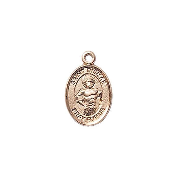 14KT GOLD ST DISMAS MEDAL - 1/2" x 1/4"
