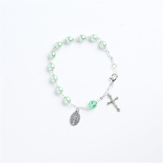 HOPE ROSARY BRACELET WITH MIRACULOUS MEDAL