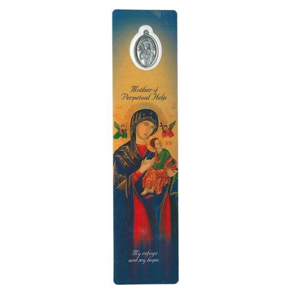 OUR LADY OF PERPETUAL HELP - BOOKMARK WITH MEDAL