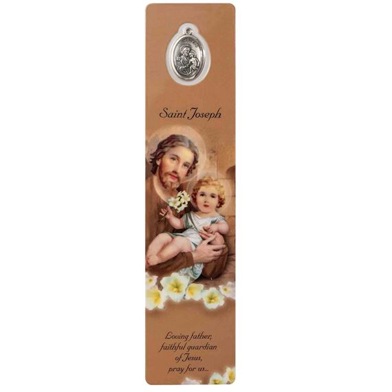 ST. JOSEPH - BOOKMARK WITH MEDAL