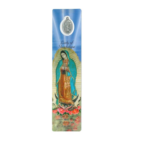 OUR LADY OF GUADALUPE - BOOKMARK WITH MEDAL