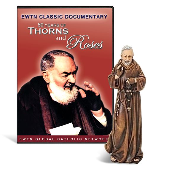ST. PADRE PIO STATUE AND DVD SET