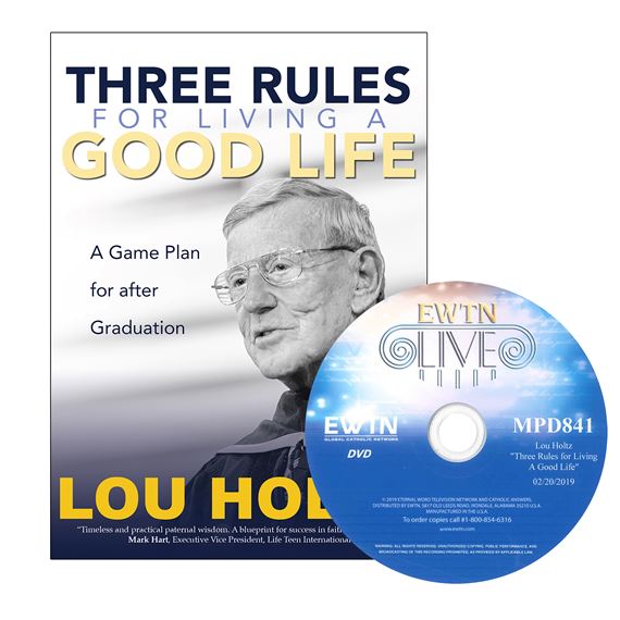 THREE RULES FOR LIVING A GOOD LIFE BOOK & FREE DVD