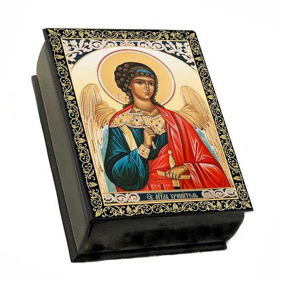 GUARDIAN ANGEL ROSARY KEEPSAKE BOX