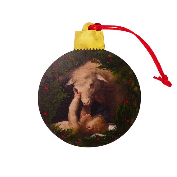 BEHOLD THE LAMB OF GOD (ST. ANDREW'S PRAYER) WOOD ORNAMENT
