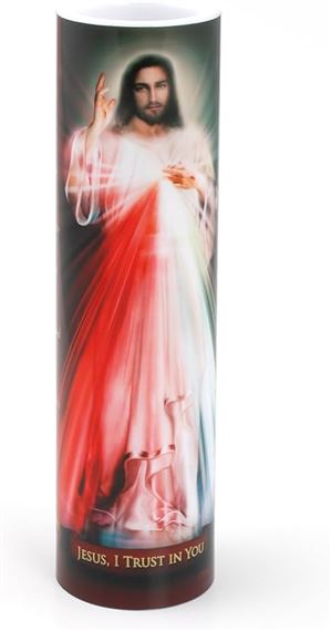 LED PRAYER CANDLE - DIVINE MERCY