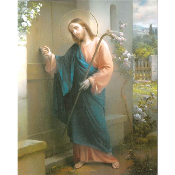 JESUS KNOCKING - UNFRAMED PRINT - 8" x 10"