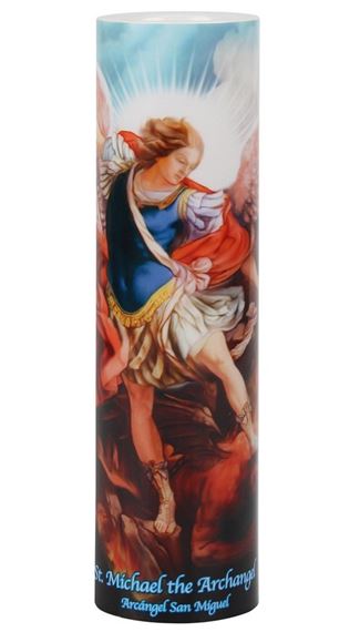 LED PRAYER CANDLE - ST. MICHAEL