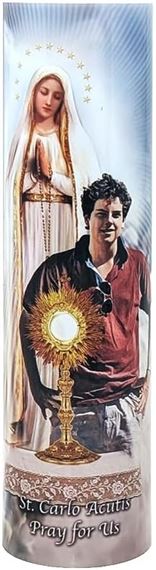 LED PRAYER CANDLE - ST. CARLO ACUTIS