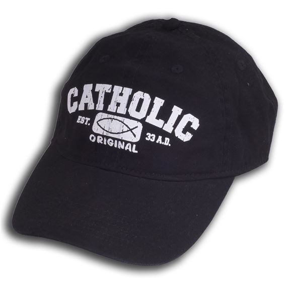 ORIGINAL CATHOLIC BASEBALL CAP - BLACK