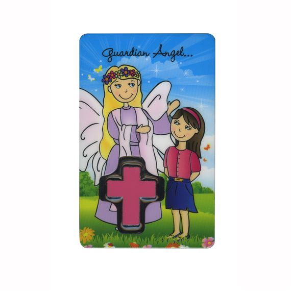 CHILDREN'S HOLY CARD - ANGEL OF GOD (GIRL)