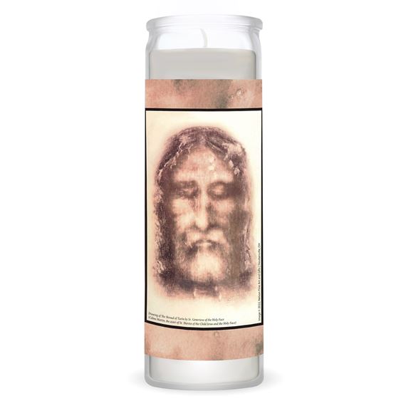 SHROUD OF TURIN (PRAYER FOR SINNERS - by ST THERESE OF LISIEUX & A NATIONAL PRAYER 2 CHRON 7:14) 3 - DAY DEVOTIONAL CANDLE