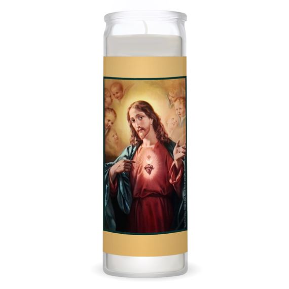 PRAYER TO THE SACRED HEART OF JESUS 3-DAY DEVOTIONAL CANDLE