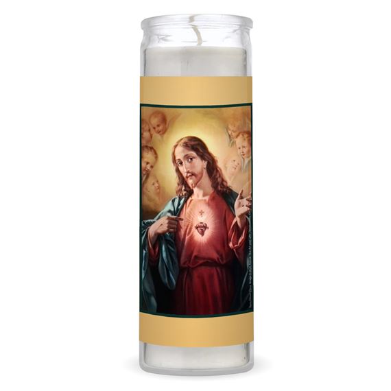 PRAYER TO THE SACRED HEART OF JESUS 3-DAY DEVOTIONAL CANDLE