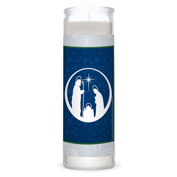 VINTAGE NATIVITY (NATIVITY PRAYER)  3-DAY DEVOTIONAL CANDLE