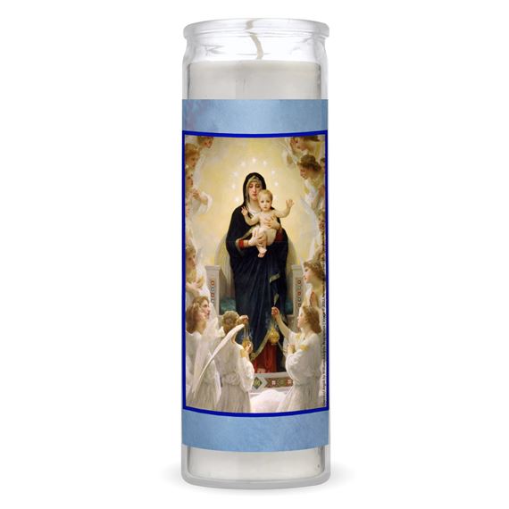 QUEEN OF THE ANGELS (HAIL HOLY QUEEN) 3 - DAY DEVOTIONAL CANDLE