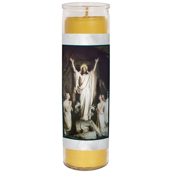 100% BEESWAX - THE RESURRECTION (PRAYER FOR ALL SOULS) - DEVOTIONAL CANDLE