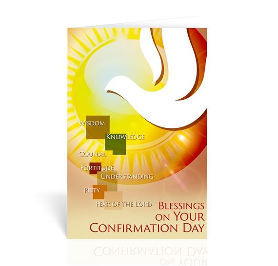 HOLY SPIRIT CONFIRMATION GREETING CARD - GIFTS
