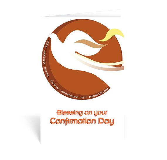 HOLY SPIRIT CONFIRMATION GREETING CARD - BLESSING