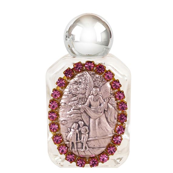 GUARDIAN ANGEL - GLASS HOLY WATER BOTTLE