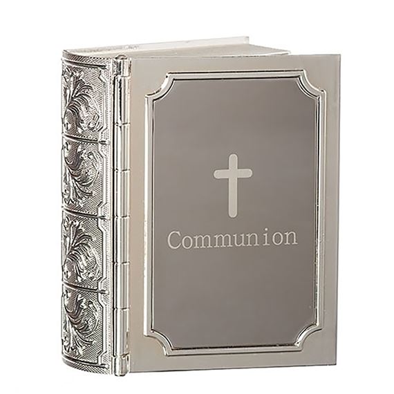 FIRST COMMUNION BIBLE KEEPSAKE ROSARY BOX