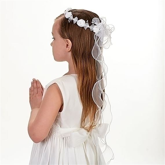 FIRST COMMUNION RIBBON VEIL