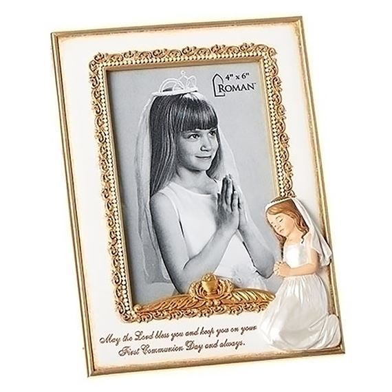 GIRL'S FIRST COMMUNION PHOTO FRAME