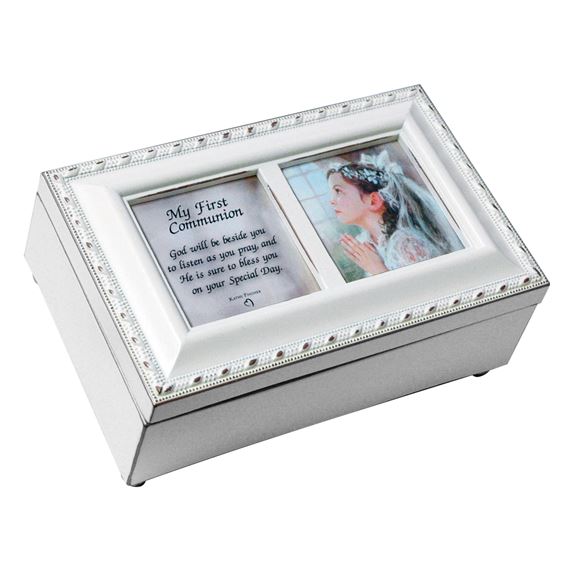 FIRST COMMUNION KEEPSAKE MUSIC BOX - GIRL