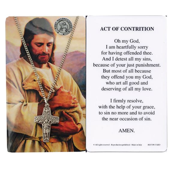 GOOD SHEPHERD CROSS,  PIN & RECONCILIATION PRAYER