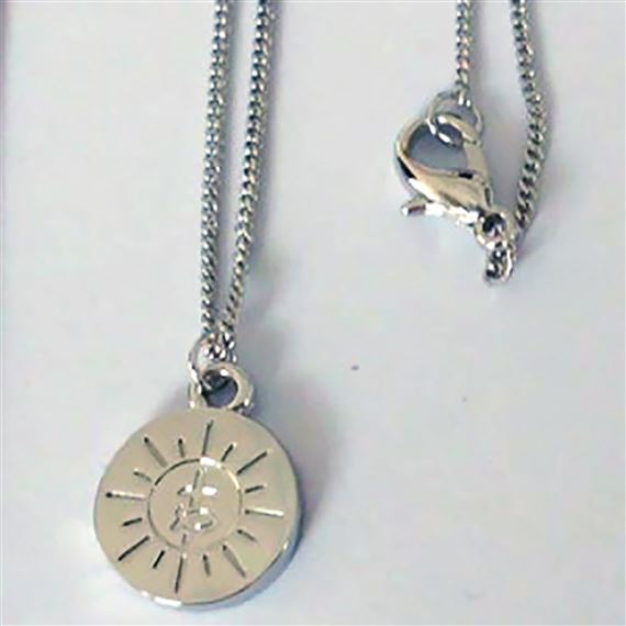 GIRLS' DISCIPLE OF CHRIST NECKLACE AND 1/2" CHARM