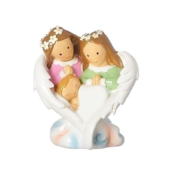 GUARDIAN ANGEL FAMILY - LITTLE DROPS STATUE