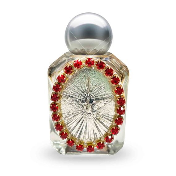 HOLY SPIRIT - GLASS HOLY WATER BOTTLE