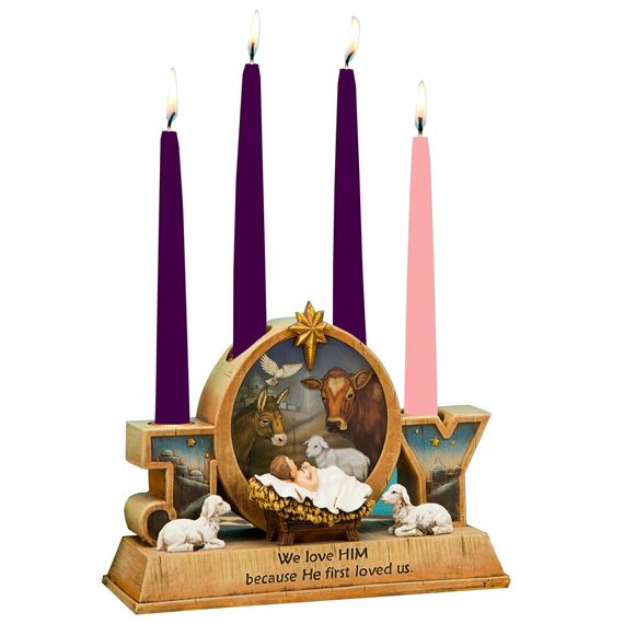 JOY ADVENT CANDLE HOLDER EWTN Religious Catalogue