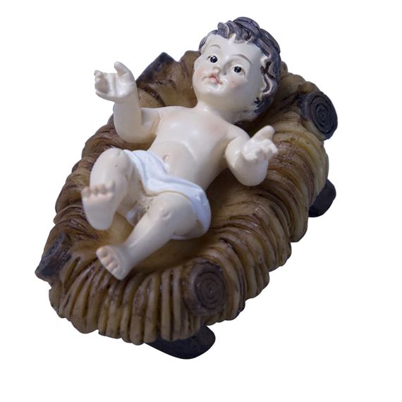 SMALL BABY JESUS IN CRIB