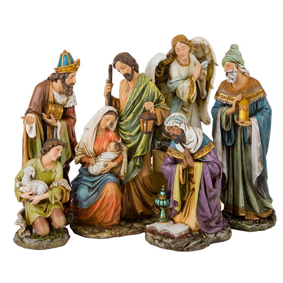 SIX PIECE NATIVITY SET  (16-INCH)